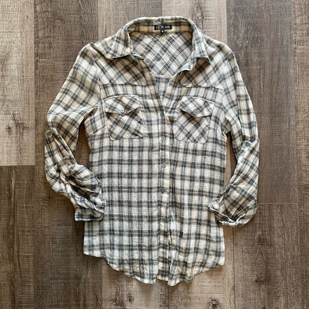 PLAID TOP